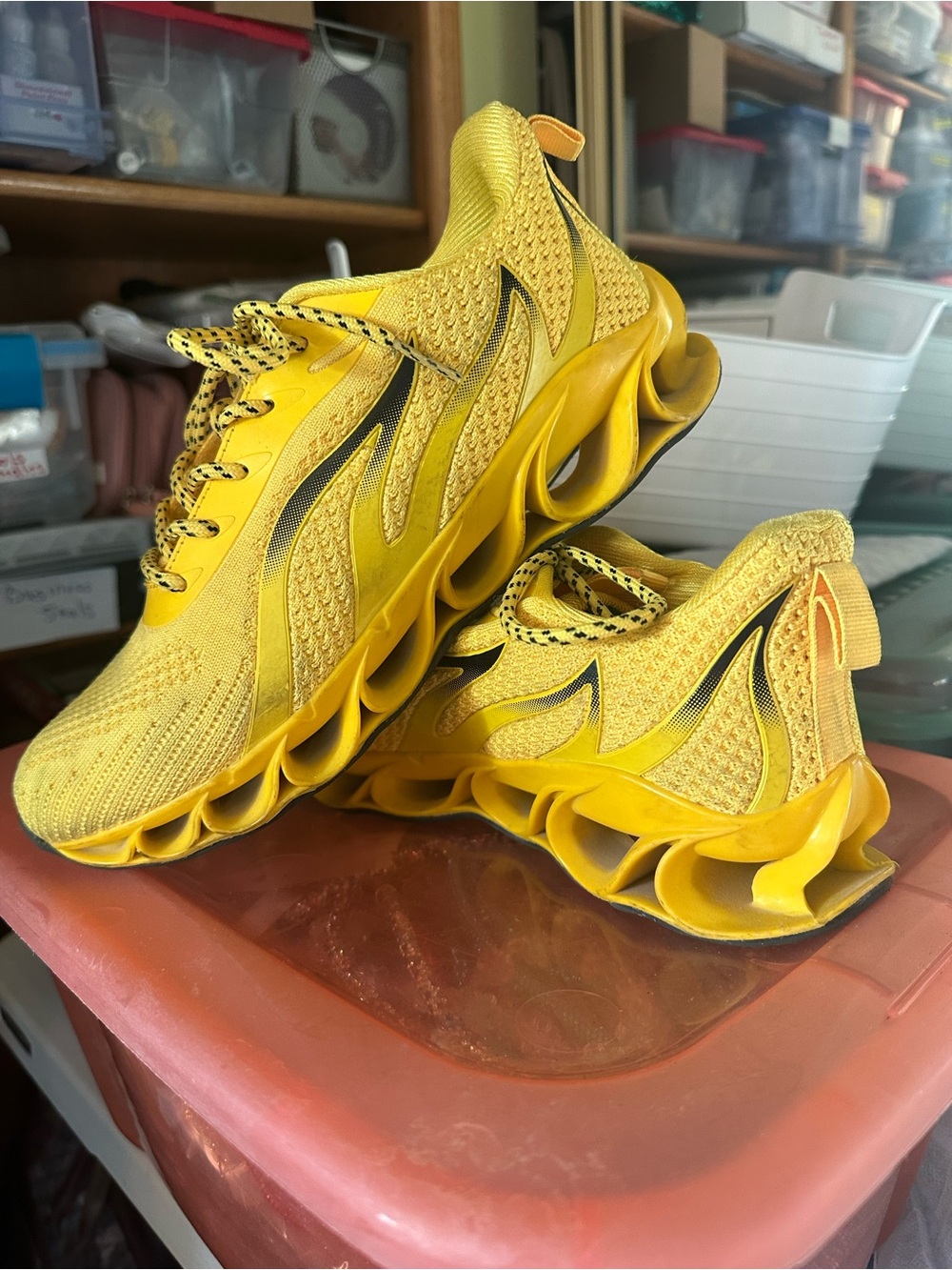 Women's Yellow Performance Running Sneakers
